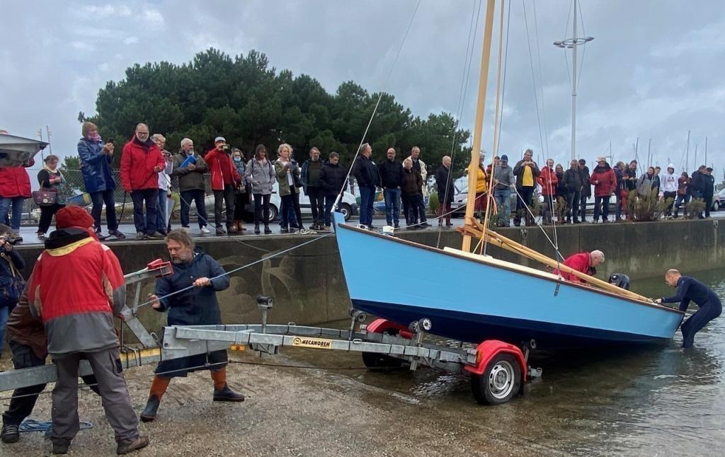 Cherbourg : un dériveur construit à partir de plans datant d'il y a plus de 50